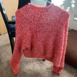 Free People Multicolor Crew Neck Sweater